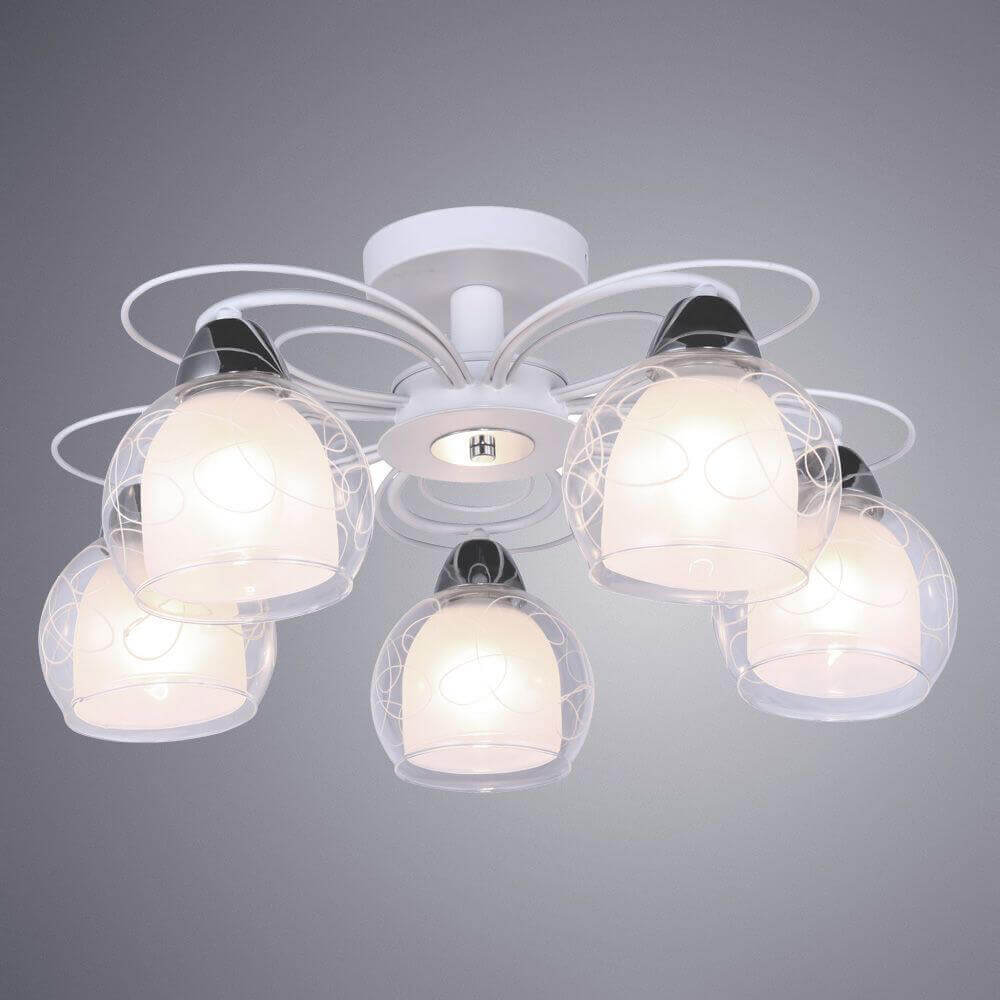 потолочная люстра arte lamp a7585pl-5wh