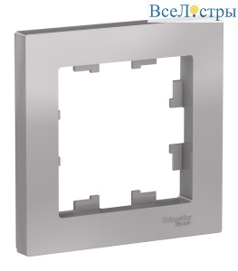 Рамка 1-ая Systeme Electric AtlasDesign Алюминий ATN000301