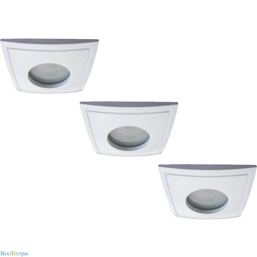 встраиваемый светильник arte lamp aqua a5444pl-3wh