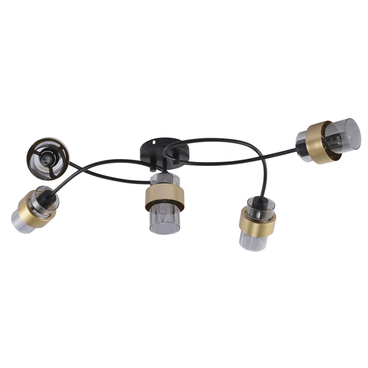 потолочная люстра escada hurricane 1139/5p black/gold