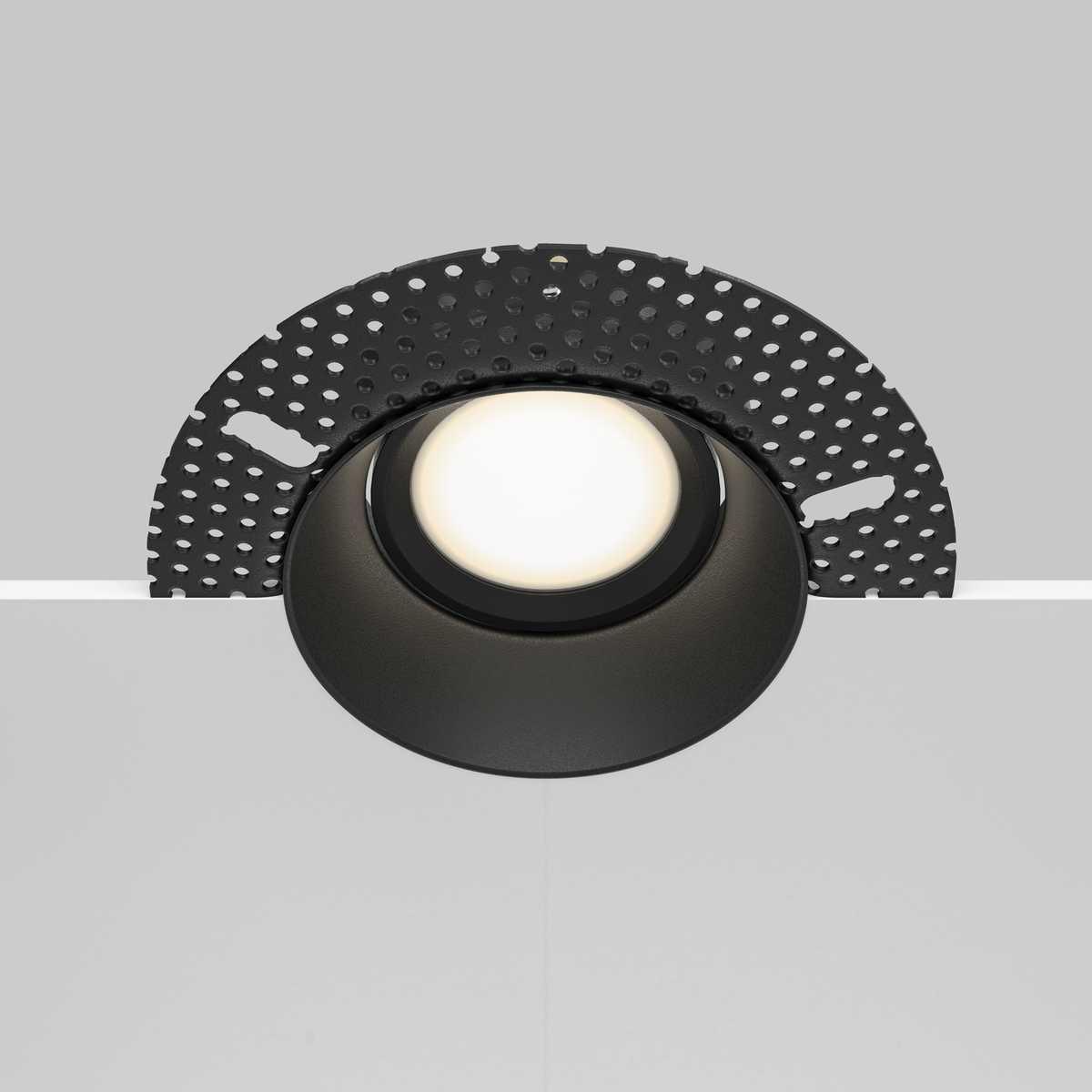 встраиваемый светильник maytoni technical dot dl042-01-rd-b