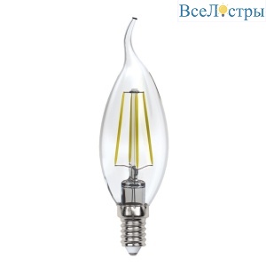 Лампа светодиодная филаментная (UL-00005903) Uniel E14 13W 3000K прозрачная LED-CW35-13W/3000K/E14/CL PLS02WH