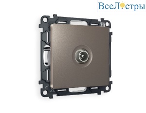 Комплект механизма TV розетки оконечной 50-870 MHz 1dB Ambrella Volt Alfa MA643010