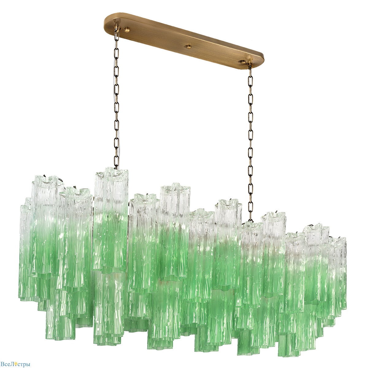 подвесная люстра loft it murano 10580/1000r clear green