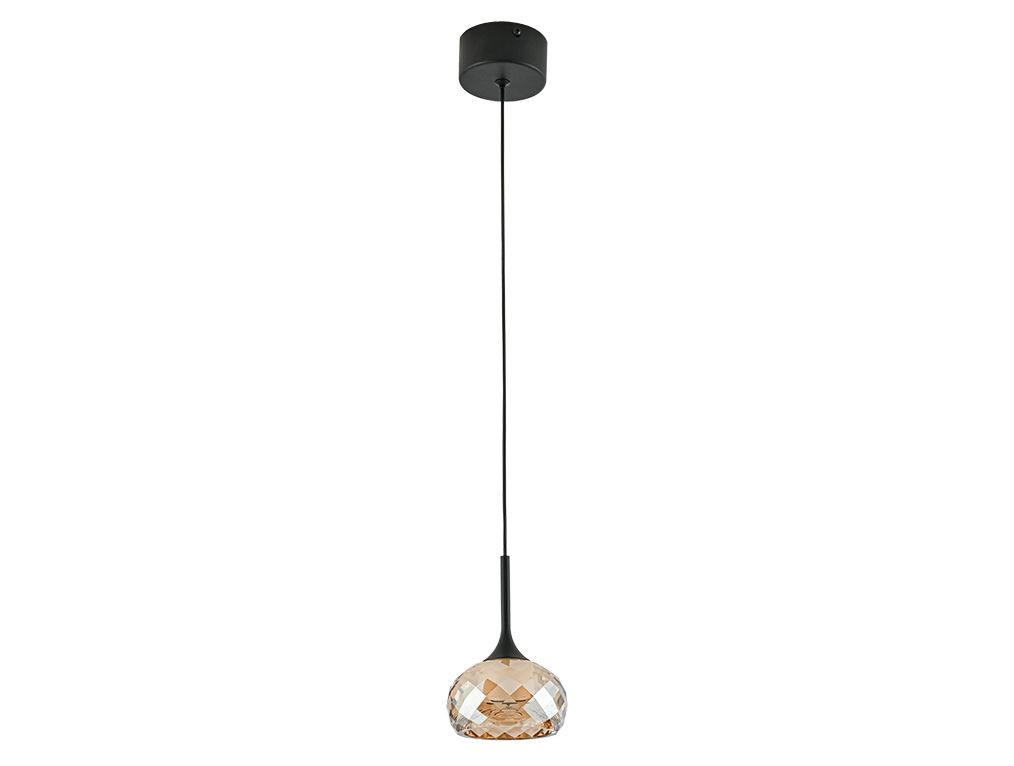 подвесной светильник newport 7241/s mat.black amber м0071795