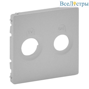 Лицевая панель Legrand Valena Life розетки TV-SAT алюминий 754822