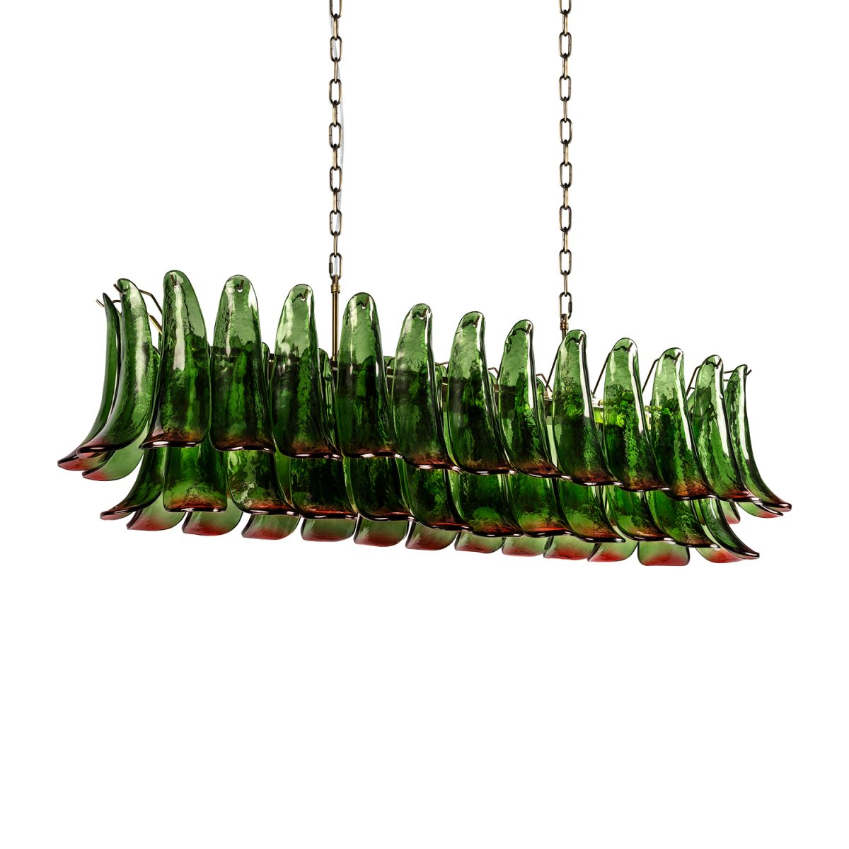 подвесная люстра loft it lilou 10600/1200r green red