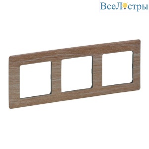 Рамка 3-постовая Legrand Valena Life Светлое дерево 754183
