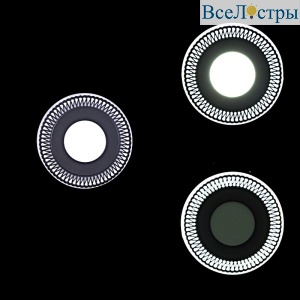Встраиваемый светильник Reluce 63903-9.0-001RD LED3+3W BK