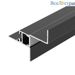 Алюминиевый профиль Arlight СEIL-S12-SHADOW-20-SIDE-3000 ANOD BLACK 052226