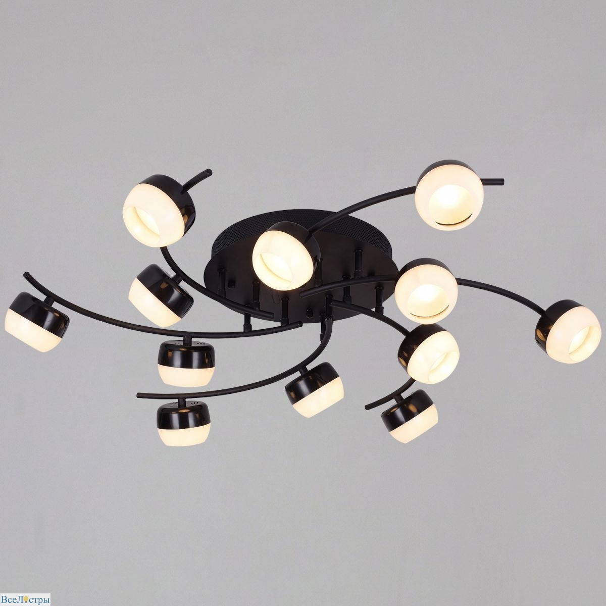 потолочная люстра reluce 90590-0.3-12 black