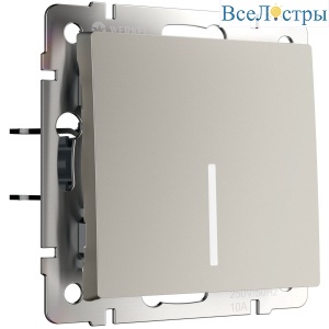 Выключатель одноклавишный с подсветкой Werkel W1210104 4690389211867 a069448
