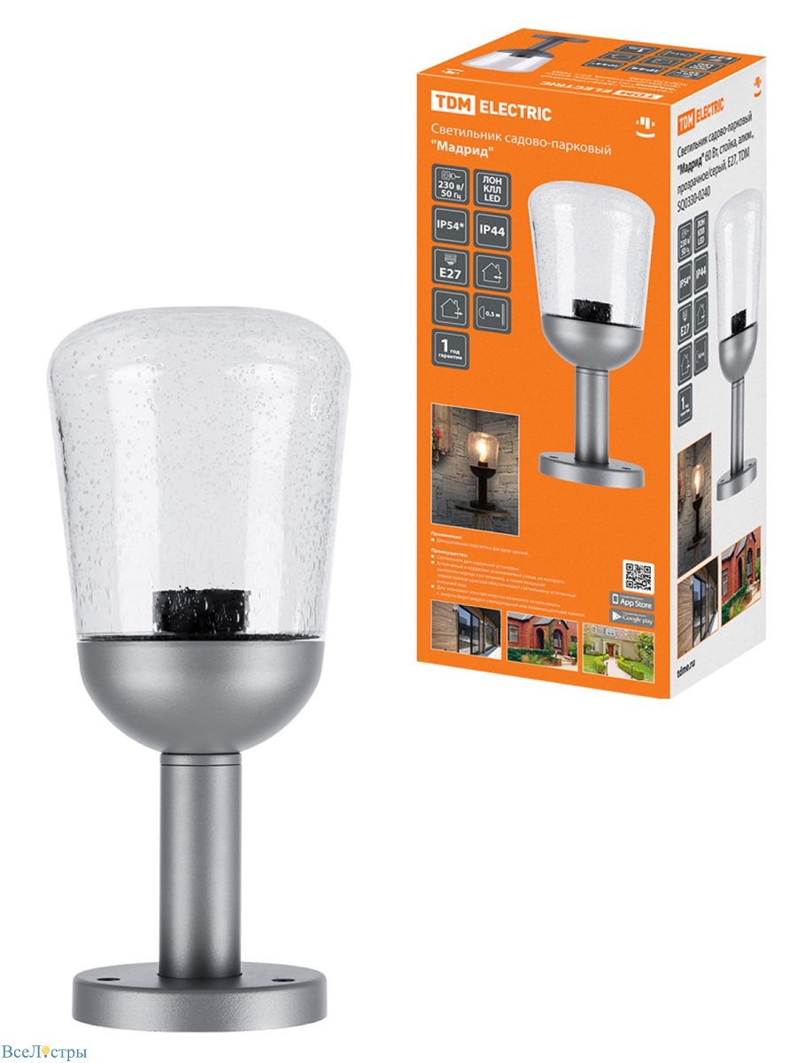 ландшафтный светильник tdm electric мадрид sq0330-0240