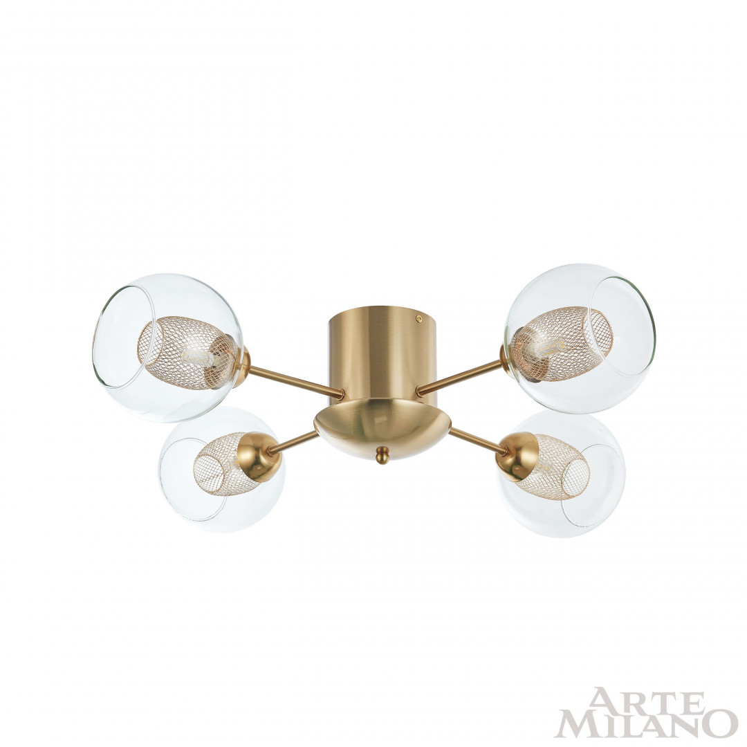 потолочная люстра arte milano 272880/4 gd