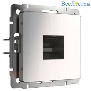 Розетка Ethernet RJ-45 Werkel глянцевый никель W1181002 4690389158247