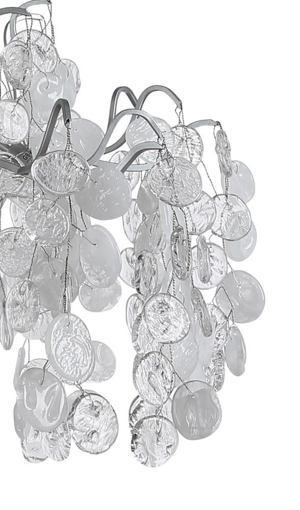 потолочная люстра crystal lux tenerife pl8 silver