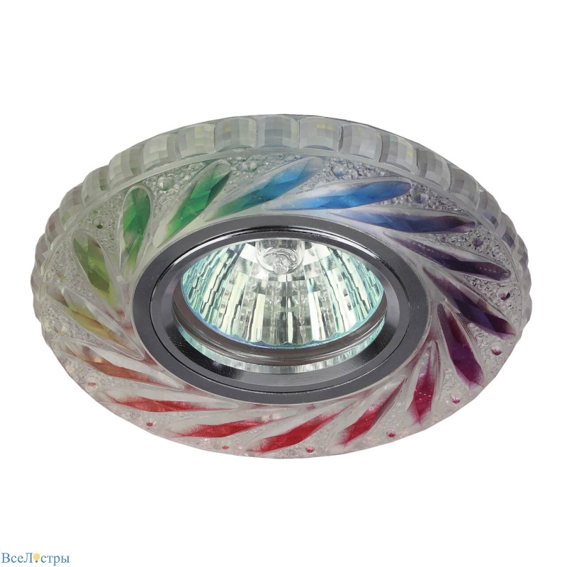 встраиваемый светильник эра dk ld13 sl rgb/wh б0028090