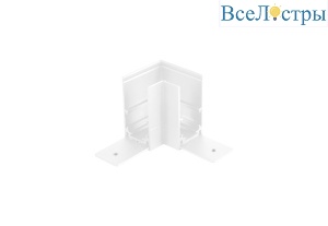 Угловой cоединитель для магнитного накладного шинопровода Crystal Lux Space CLT 0.213 04 WH