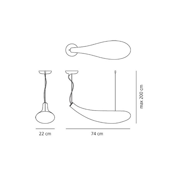подвесной светильник 1629010a cosmic artemide