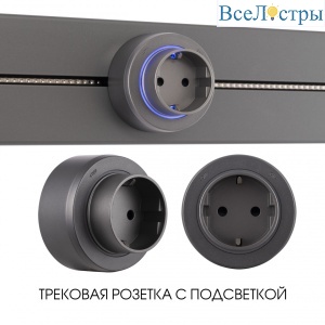 Трековая розетка Arte Milano Am-track-sockets-39 397951TS/ES Grey