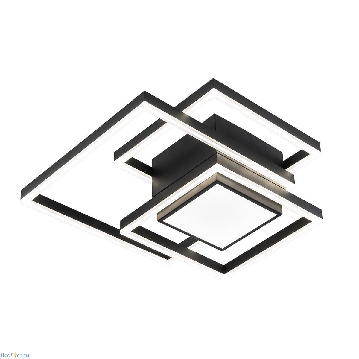 потолочная светодиодная люстра escada twins 10242/4led black