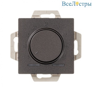 Терморегулятор с выносным датчиком для теплого пола мокко Schneider Electric Atlas Design  ATN000635