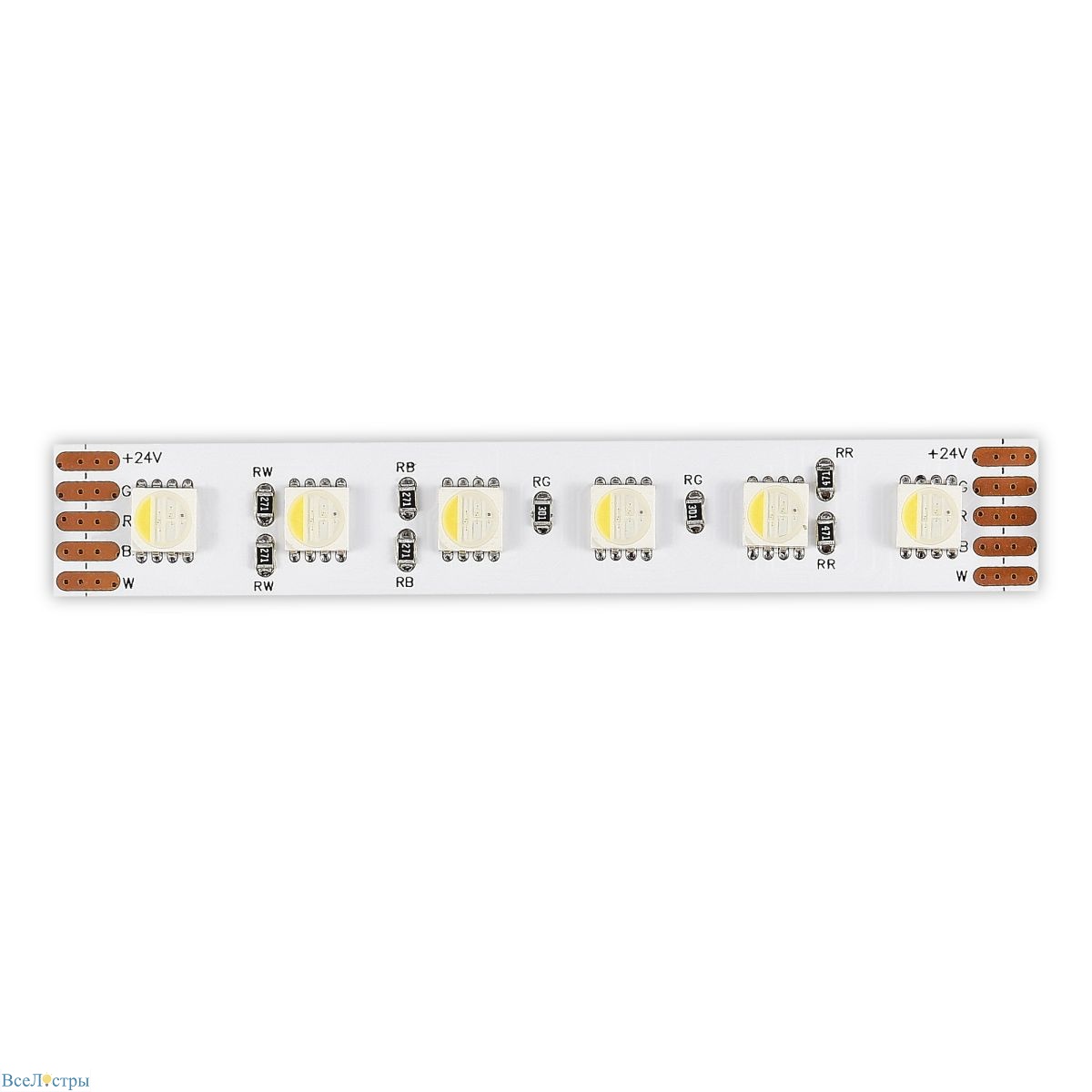 светодиодная лента st luce 24в 18вт/м 3000к 5м ip20 st5005.318.20rgbw.1