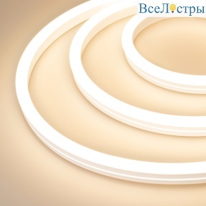 Лента герметичная Arlight MOONLIGHT-SIDE-A140-12x24mm 24V Warm3000 (9.6 W/m, IP68, 2835, 5m, Wire x1) 038602