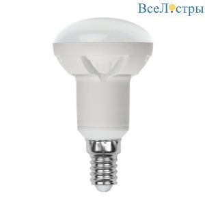 Лампа светодиодная диммируемая (UL-00004710) Uniel E14 7W 3000K матовая LED-R50 7W/3000K/E14/FR/DIM PLP01WH