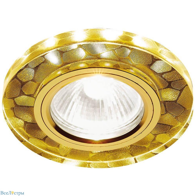 встраиваемый светодиодный светильник ambrella light led s222 wh/g/wa