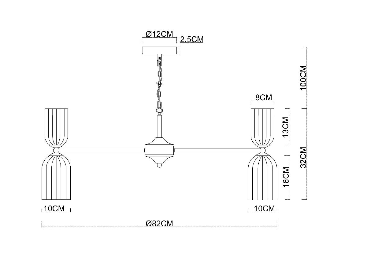 подвесная люстра arte lamp charm a1623lm-16go
