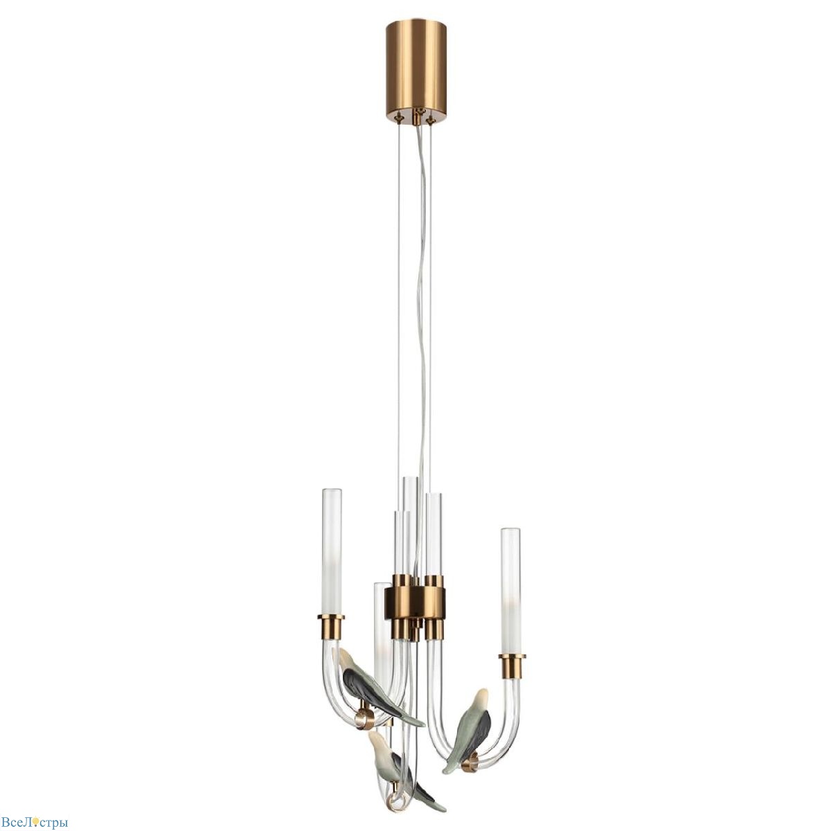 подвесная люстра odeon light lark l-vision 5431/6l