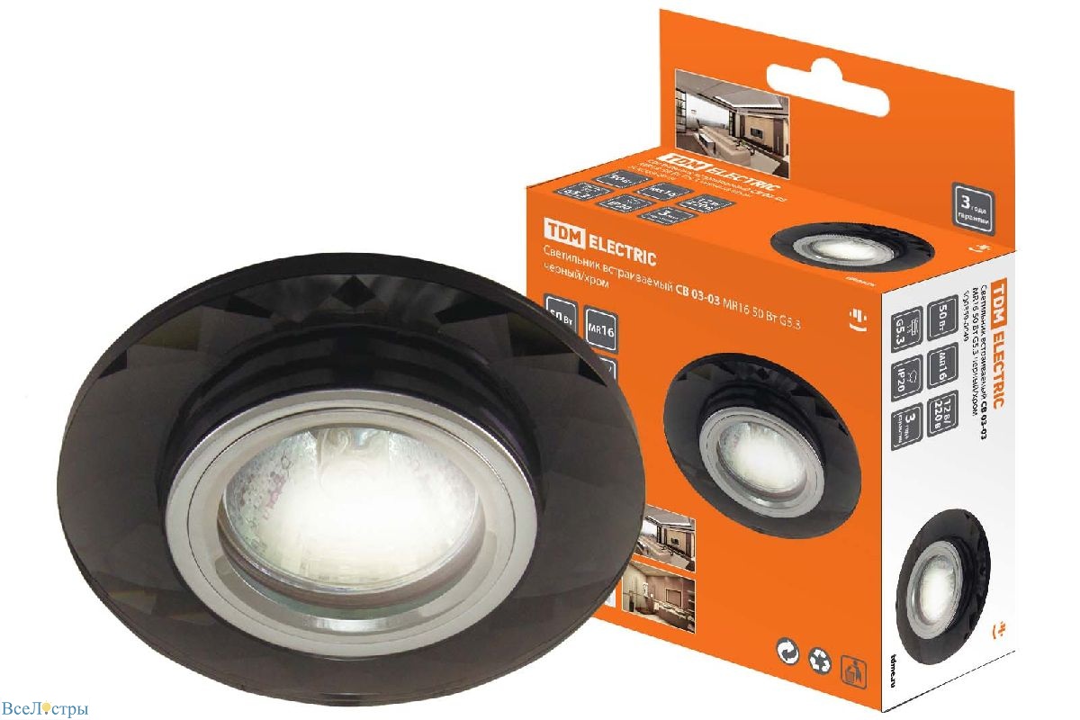 встраиваемый светильник tdm electric св 03-03 sq0359-0049