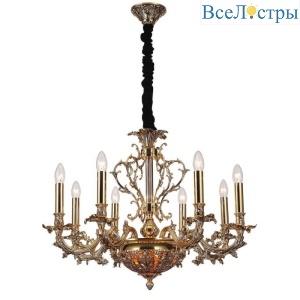Подвесная люстра Lucia Tucci Firenze 1780.8.2 Antique Gold