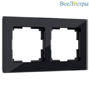Рамка на 2 поста Werkel Favorit черный W0021108 4690389159589