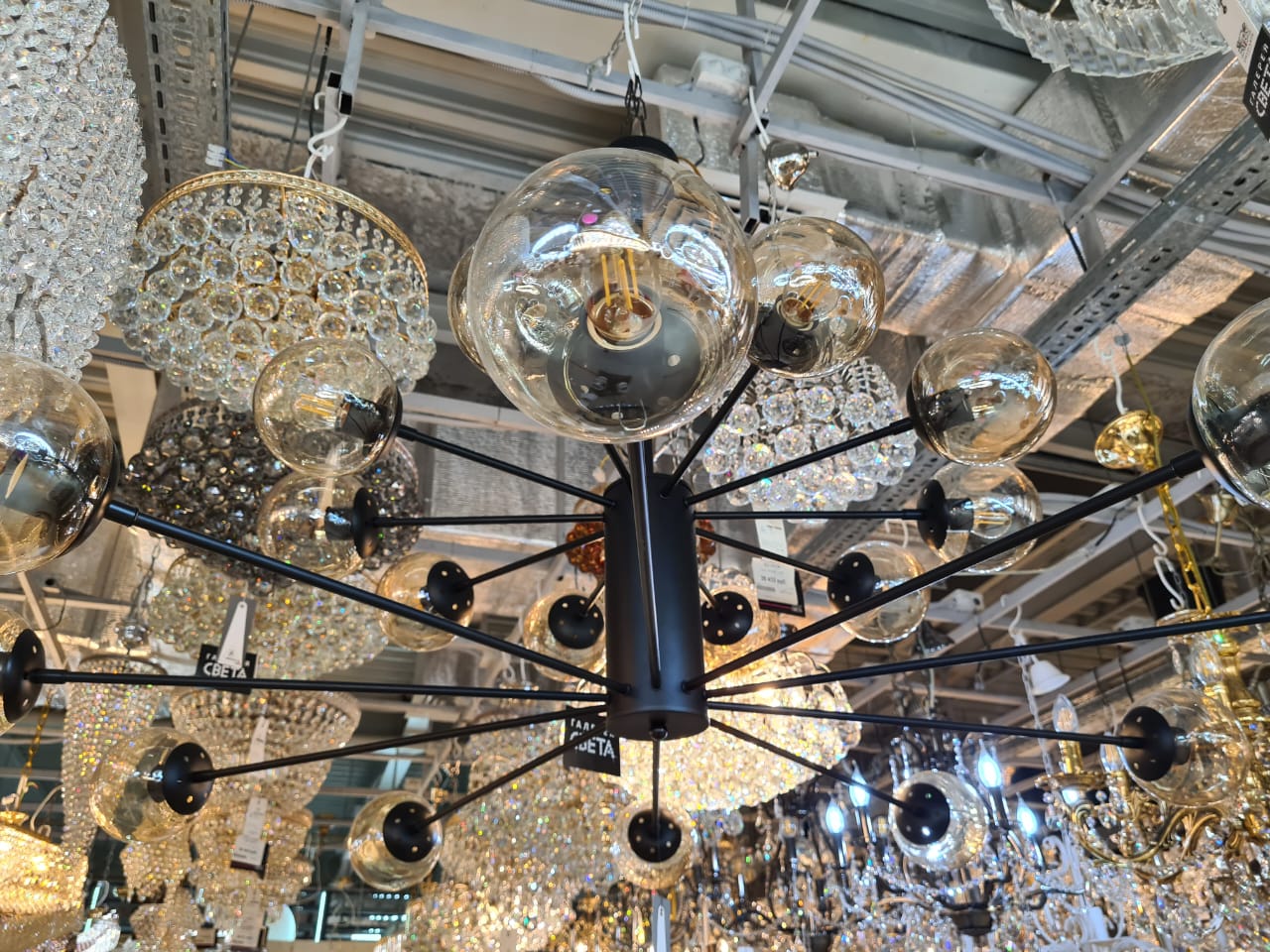 подвесная люстра arti lampadari filetto e 1.1.20 b