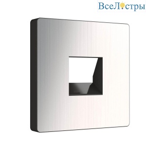 Лицевая панель Werkel розетки RJ45 и RJ11 глянцевый никель WL02-RJ-CP 4690389100406