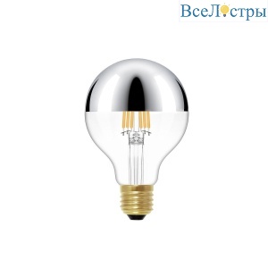 Лампа светодиодная Loft IT Edison Bulb E27 6W 2700K хром G80LED Chrome
