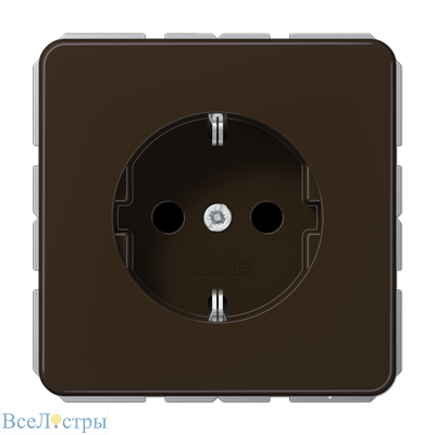 розетка штепсельная schuko jung cd1520bfbr