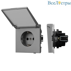 Механизм розетки влагозащищённый Arlight SCT-TENDO-MCP-PL-GR (230V, 16A) 054092