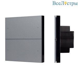 Кнопочная панель Arlight SMART DALI-301-22-4K-D2-IN Grey (BUS, Frameless) (IARL, IP20 Пластик) 060977