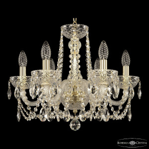 Подвесная люстра Bohemia Ivele Crystal 5402/6/165 G Clear/M-1F