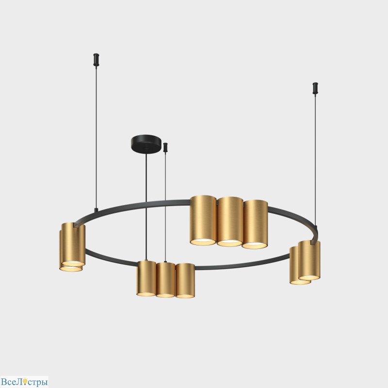подвесная люстра denkirs orbit dk4065-bk+sg