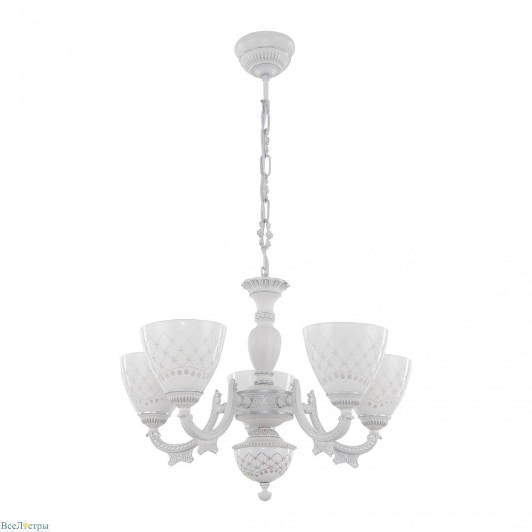 подвесная люстра arte milano 343837/5 wt+sl