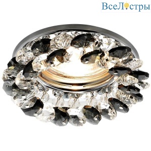 Встраиваемый светильник Ambrella Light Crystal K206 BK/CH