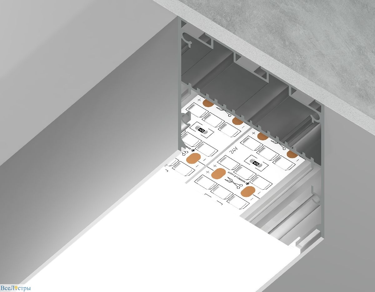 алюминиевый профиль ambrella light profile system gp3100al