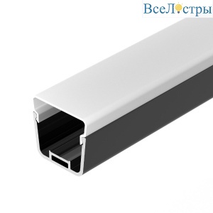 Профиль с экраном Arlight LINE-D-3734-2000 TETRA BLACK+OPAL 055072