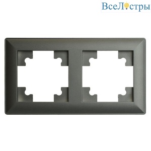 Рамка 2-постовая Stekker Катрин графит PFR00-7002-06 39808