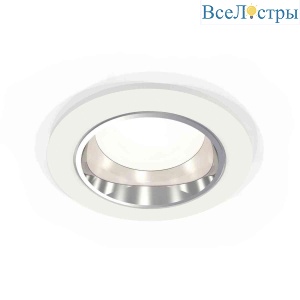 Комплект встраиваемого светильника Ambrella light Techno Spot XC6512003 SWH/PSL белый песок/серебро полированное (C6512, N6112)