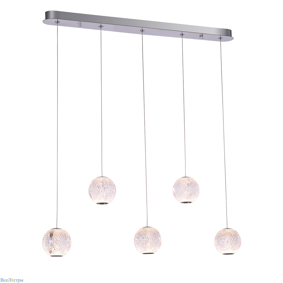 подвесная люстра delight collection elliot diamante md20001012-5b chrome